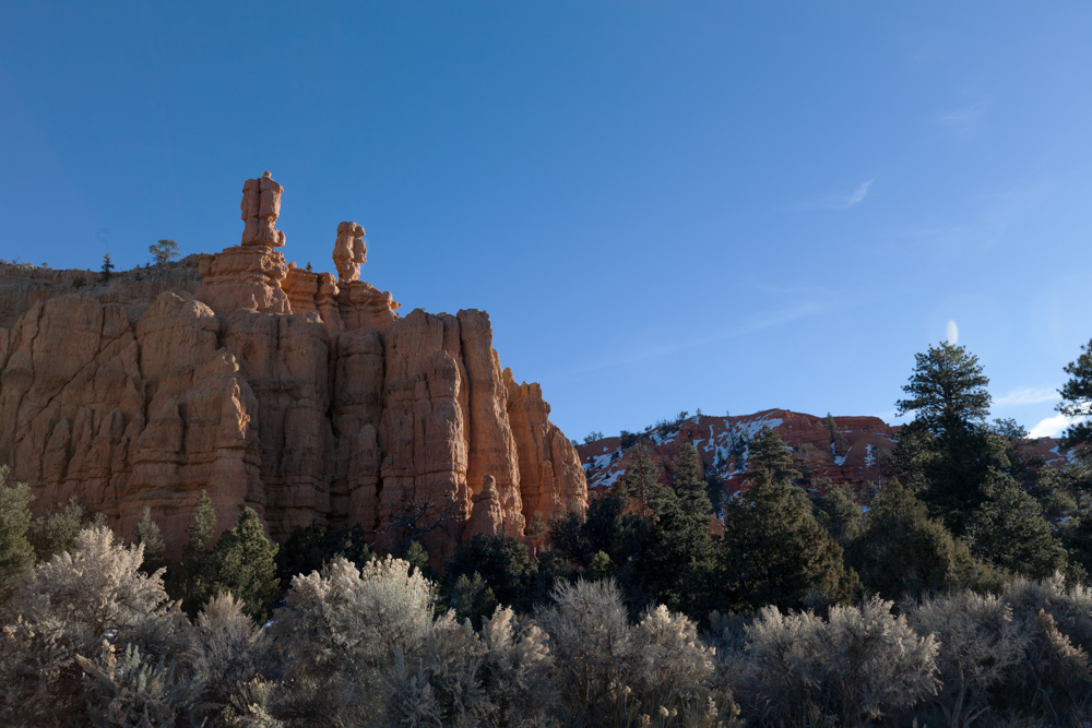 Bryce Canyon, driving through Red Canyon